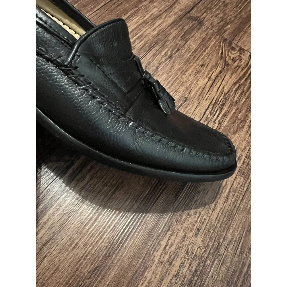 Florsheim Men's Tassel Loafers Size‎ 9 D 18577 Leather Upper/Lining Black Square